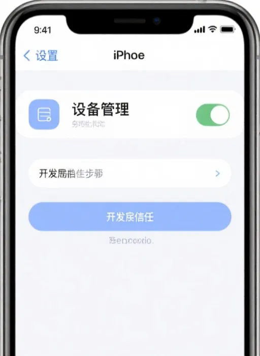 iOS信任开发者教程截图